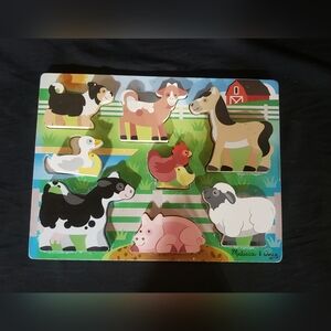🧩Melissa & Doug Farm Animal Puzzle - 2 For $18🧩